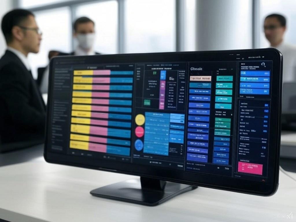 Logistics dashboard displaying machine learning-based optimizations.