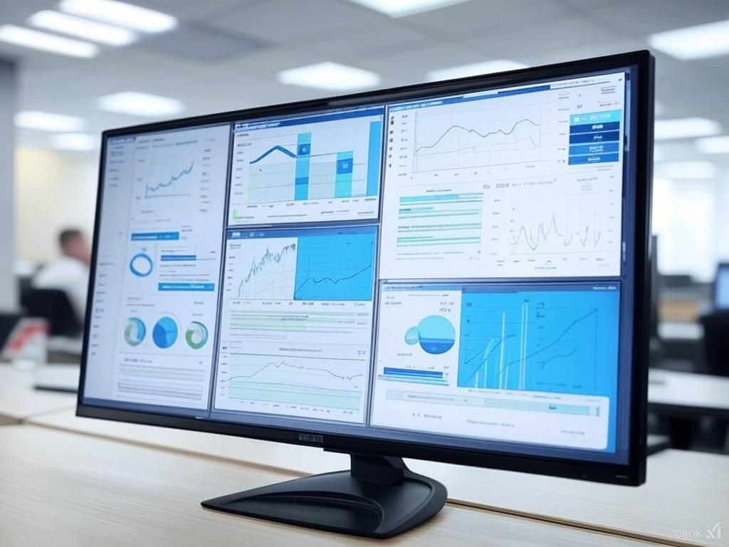Marketing analytics dashboard displaying customer behavior and campaign performance.